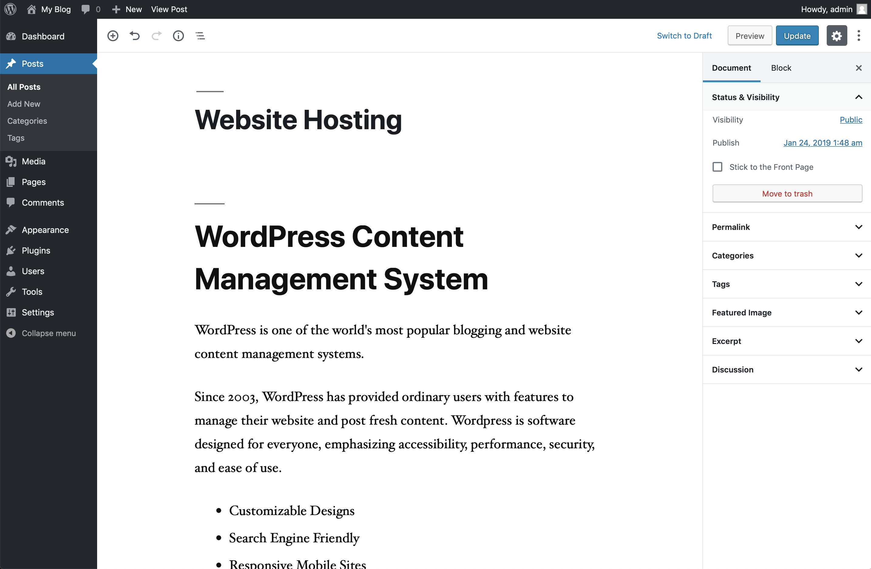 download wordpress hosting